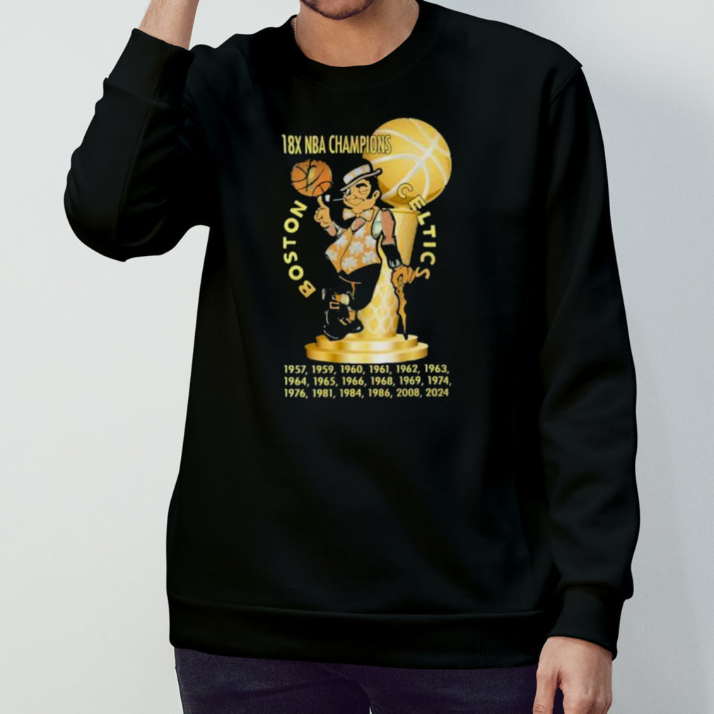 18X NBA Champions Trophy Boston Celtics Shirt