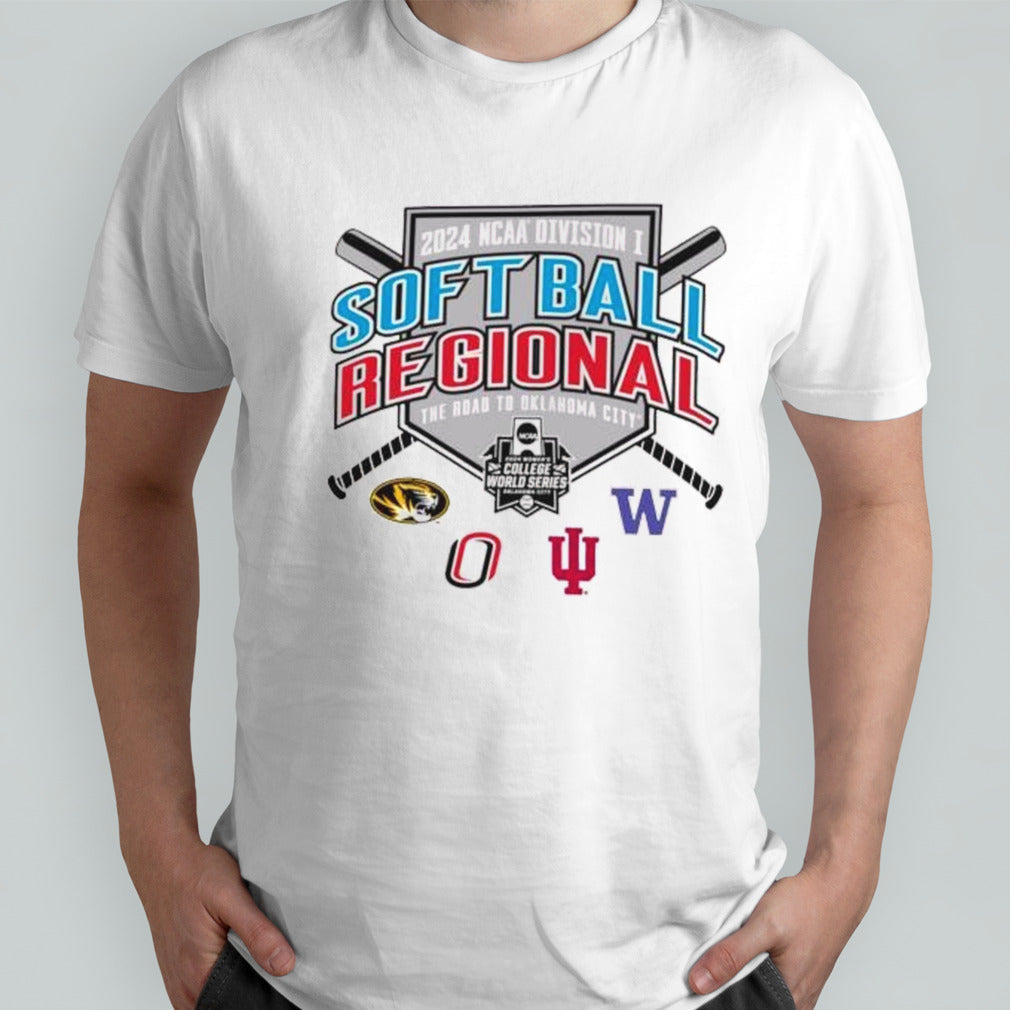 2024 NCAA Division I Softball Regional Tigers Mavericks Hoosiers Huskies Shirt