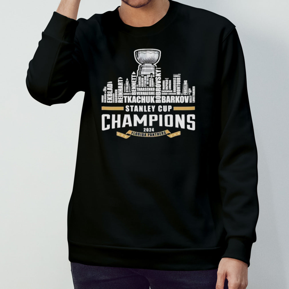2024 Stanley Cup Florida Panthers Champions Florida’s Skyline T-Shirt