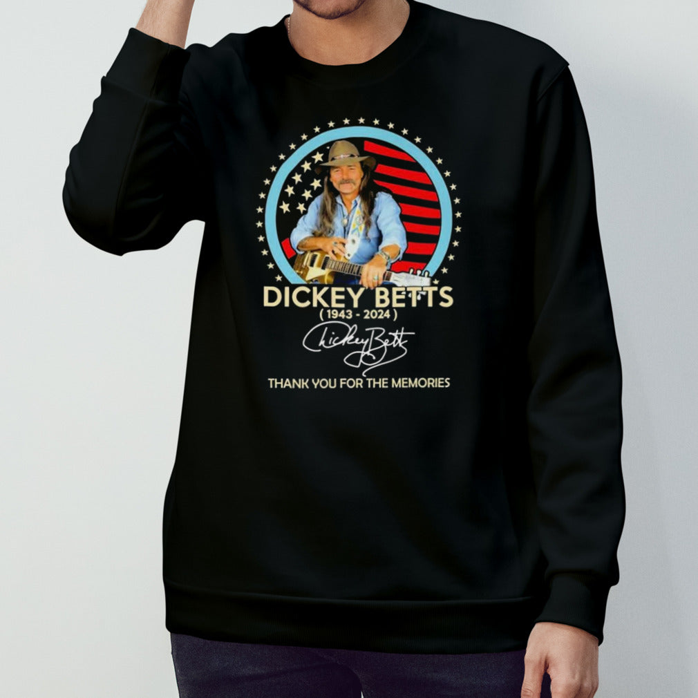 Allman Brothers Dickey Betts 1943-2024 Thank You For The Memories Signature shirts