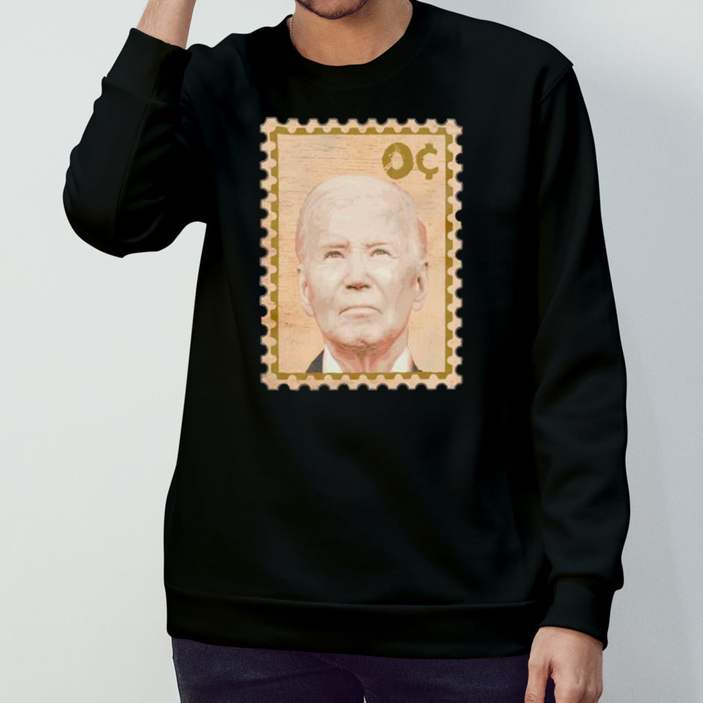 Biden zero cents postage stamp shirts