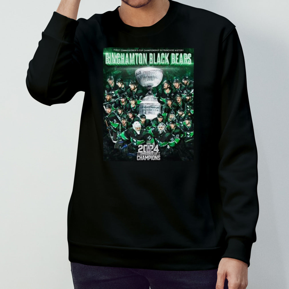 Binghamton Black Bears First Commissioner’s Cup Championship In Franchise History 2024 Champions Shirt