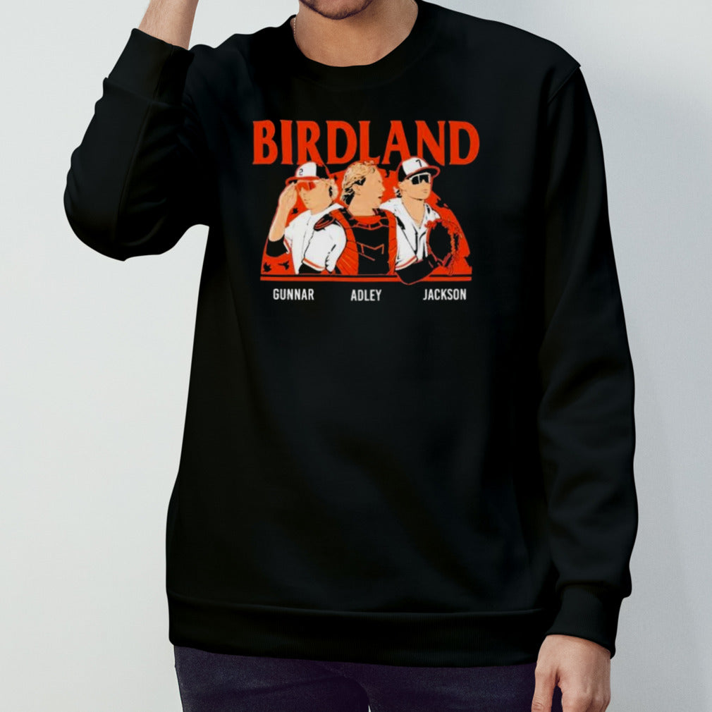 Birdland Baltimore Orioles Gunnar Adley And Jackson Shirts