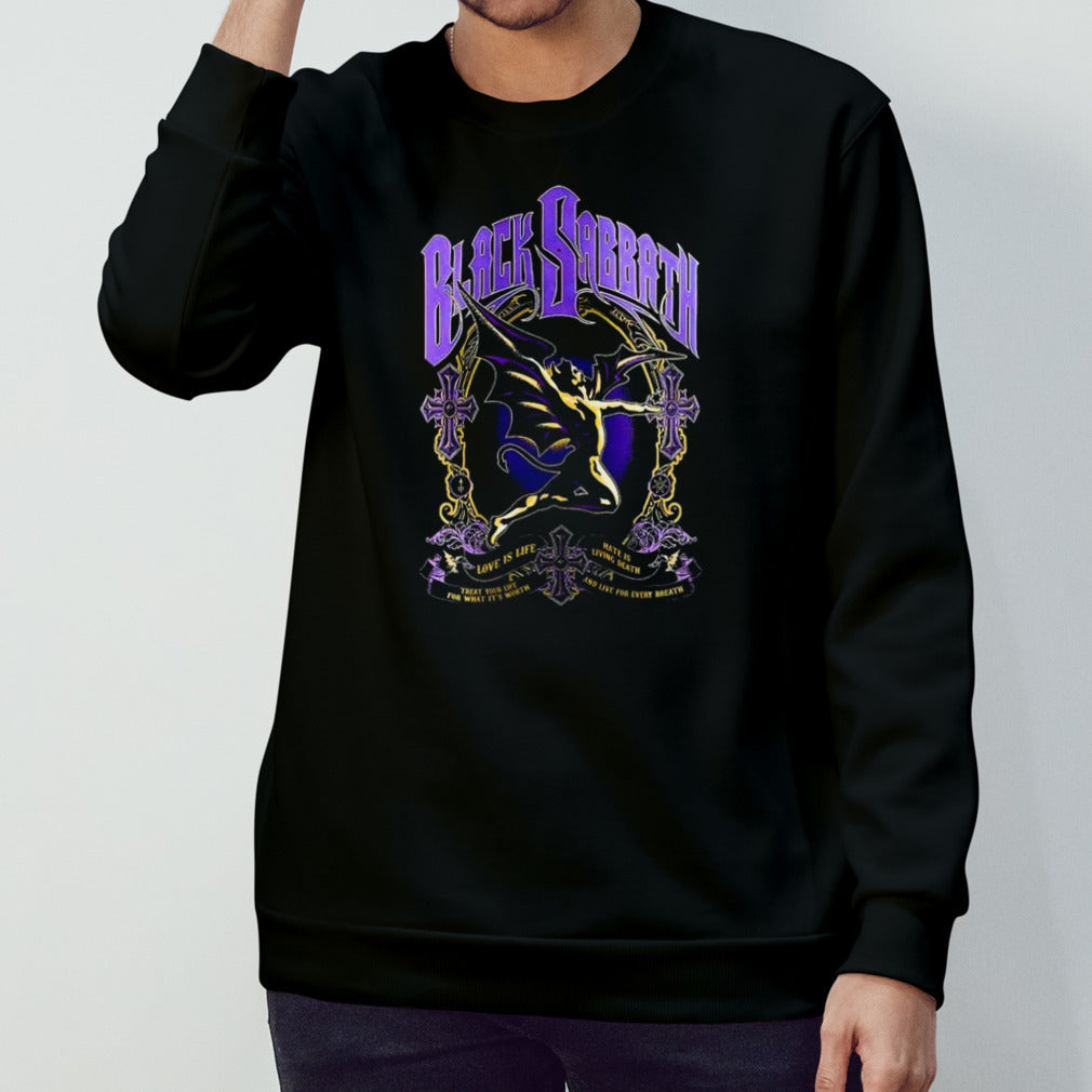 Black Sabbath Love Is Life Hate Is Living Death T-shirts