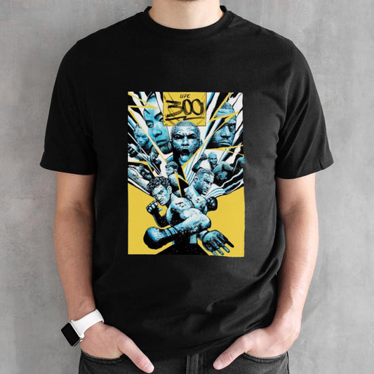 Black UFC 300 Pereira vss. Hill Artist Series shirts