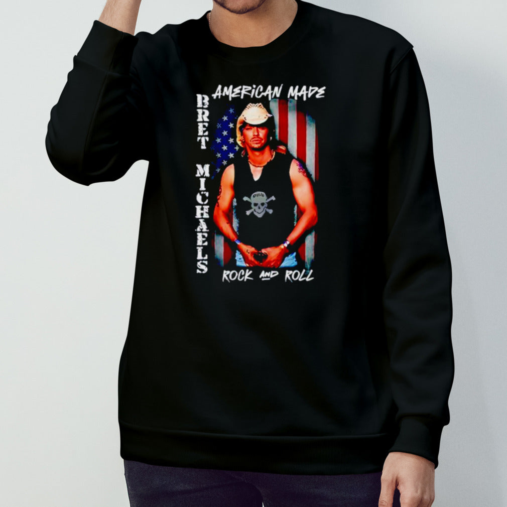 Bret Michaels rock and roll USA flag shirts