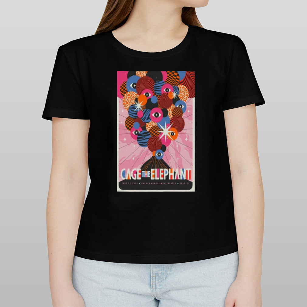 Cage The Elephant Neon Pill Tour 2024 Bend, OR Poster Shirt