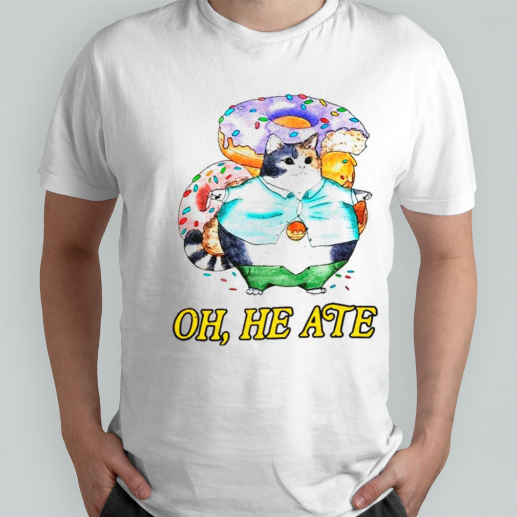 Cat oh he ate shirts