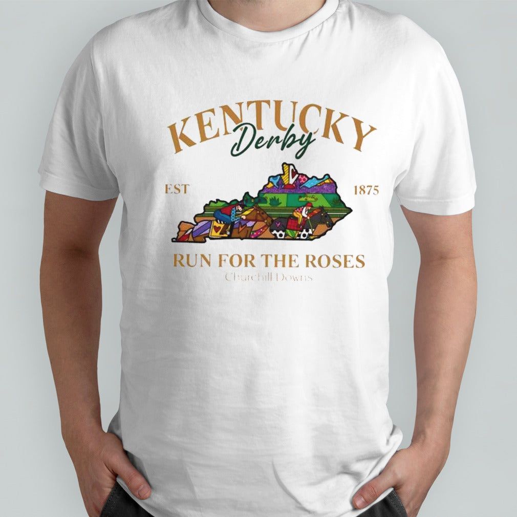 Celebrate 150 Years Of The Derby Kentucky Derby Color Art T-shirts