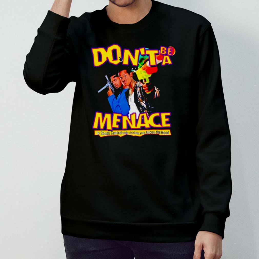 Channing Crowder wearing dons’t be a menace shirts
