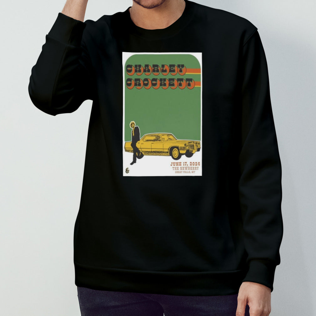 Charley Crockett June 17 2024 The Newberry Great Falls MT Poster Shirt