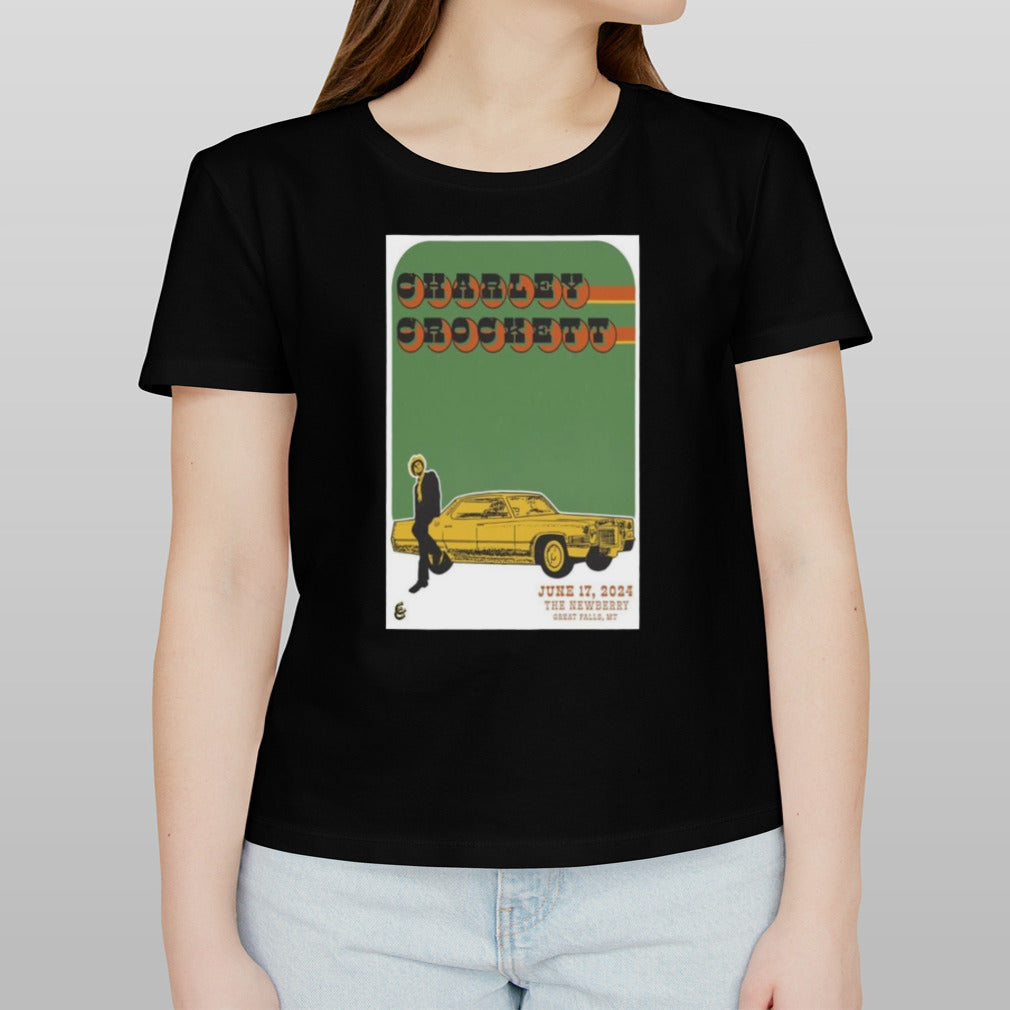Charley Crockett June 17 2024 The Newberry Great Falls MT Poster Shirt