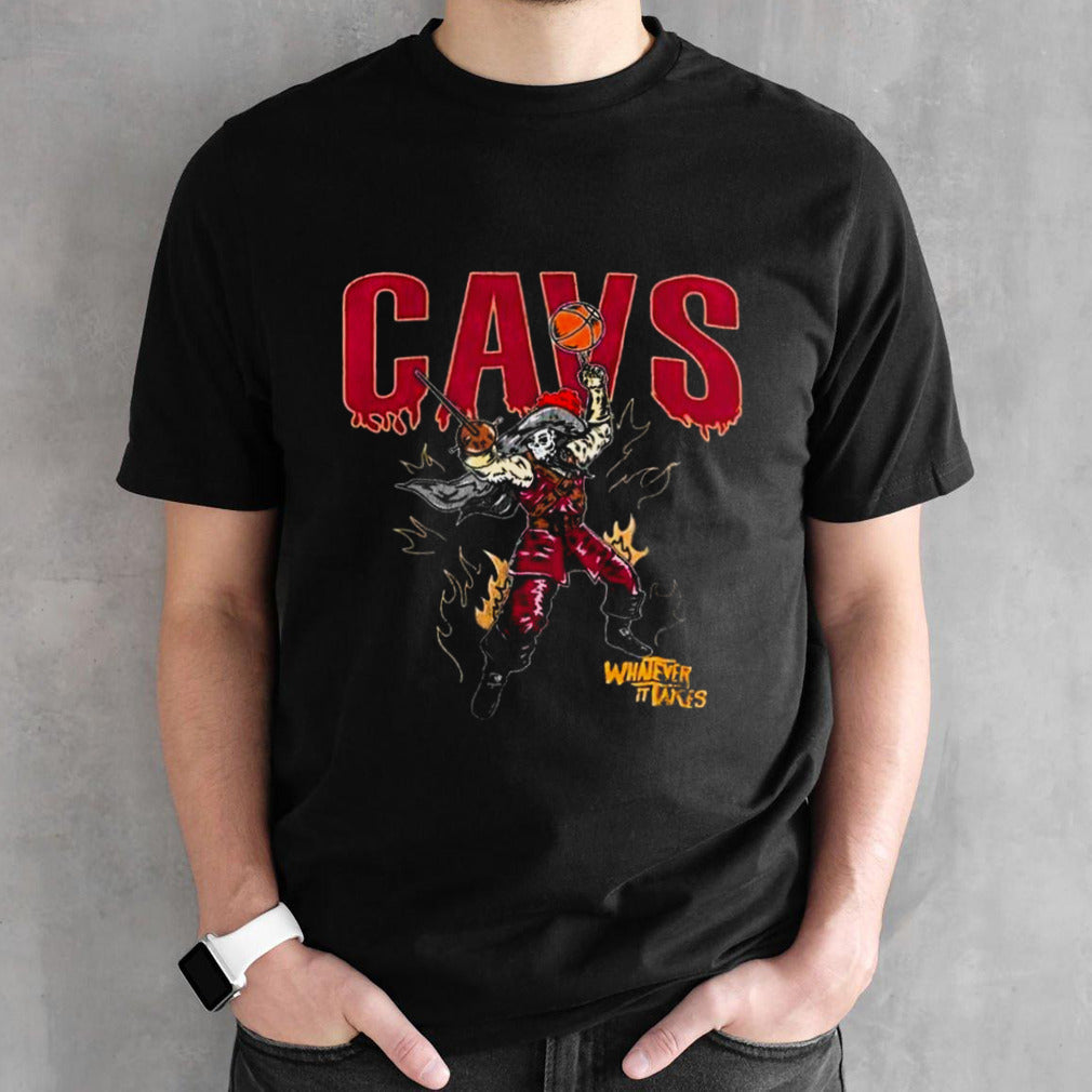 Cleveland Cavaliers Skeleton Basketball Wicked Weaves Shirts