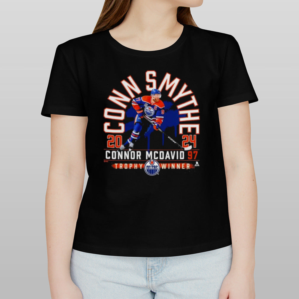 Connor McDavid Edmonton Oilers 2024 Conn Smythe Trophy Winner T-Shirt