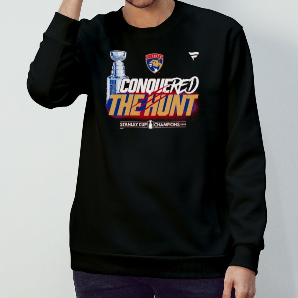 Conquered The Hunt Florida Panthers 2024 Stanley Cup Champions Celebration T-Shirt