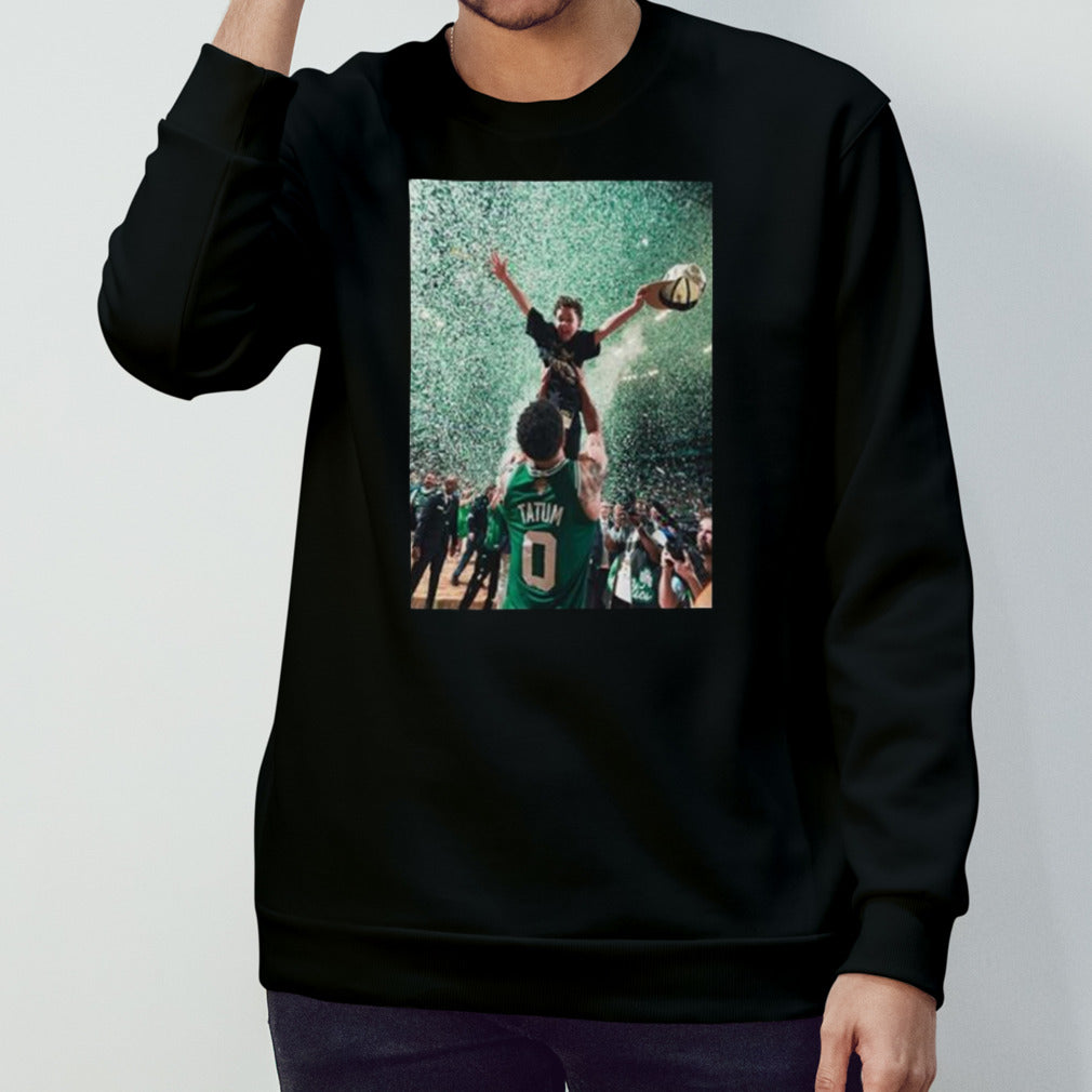 Core Memory Jayson Tatum And His Son Jayson Tatum Jr Celebrate The 2024 NBA Final Champions Poster Shirt