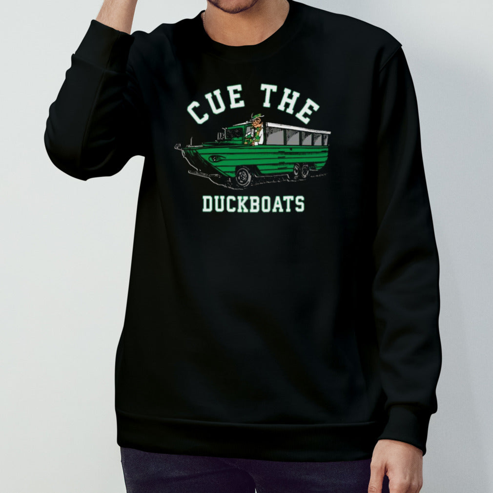 Cue The Duck Boats Boston Shirt