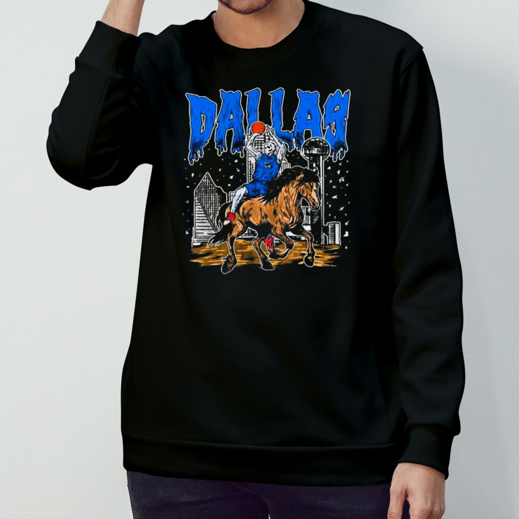 Dallas Mavericks Skeleton Basketball T-shirts