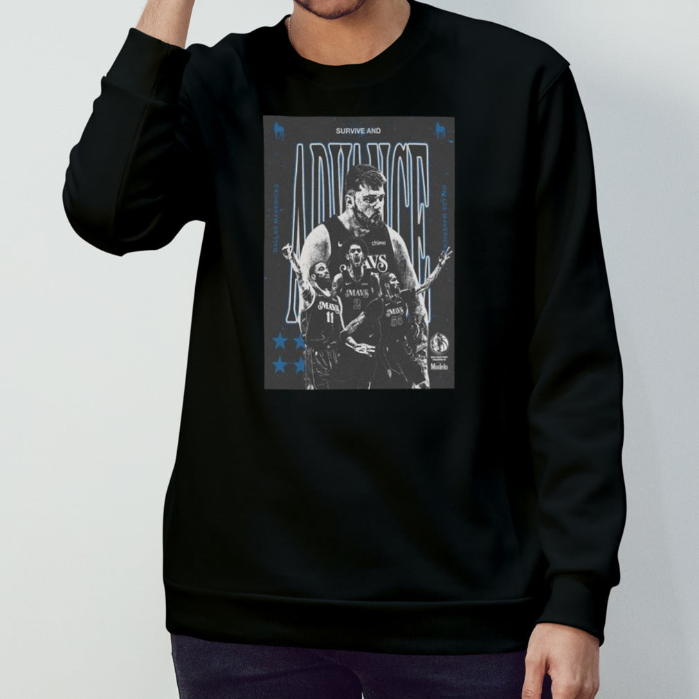 Dallas Mavericks Survive And Advance Western Conference Finals Bound 2024 Nba Playoffs T-shirt