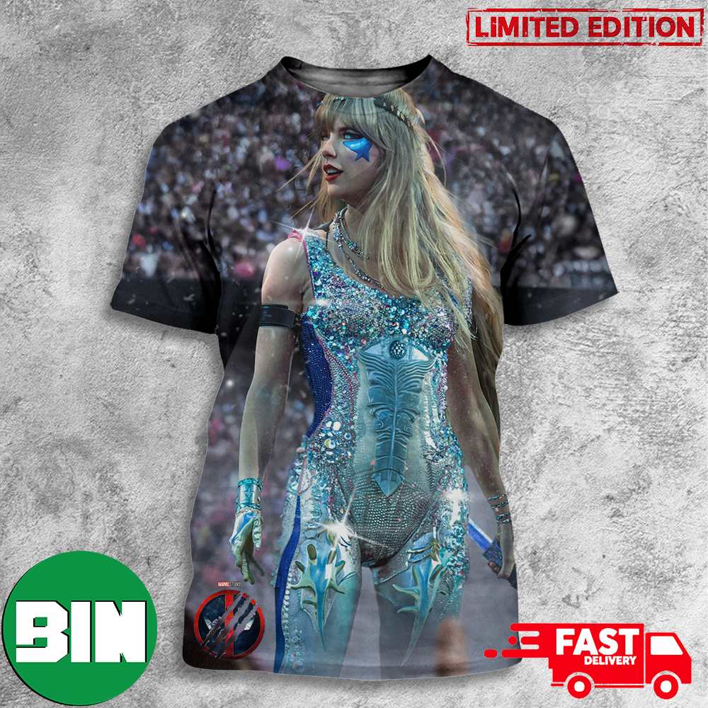 Dazzler Deadpool 3 With Taylor Swift by BossLogic 3D T-Shirts