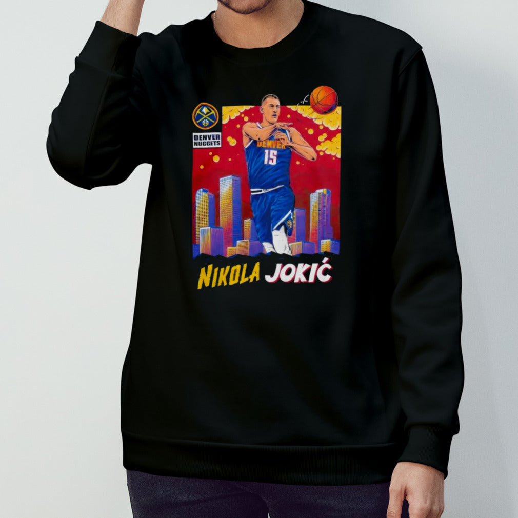 Denver Nuggets Sky Player Nikola Jokic s#15 Shirts