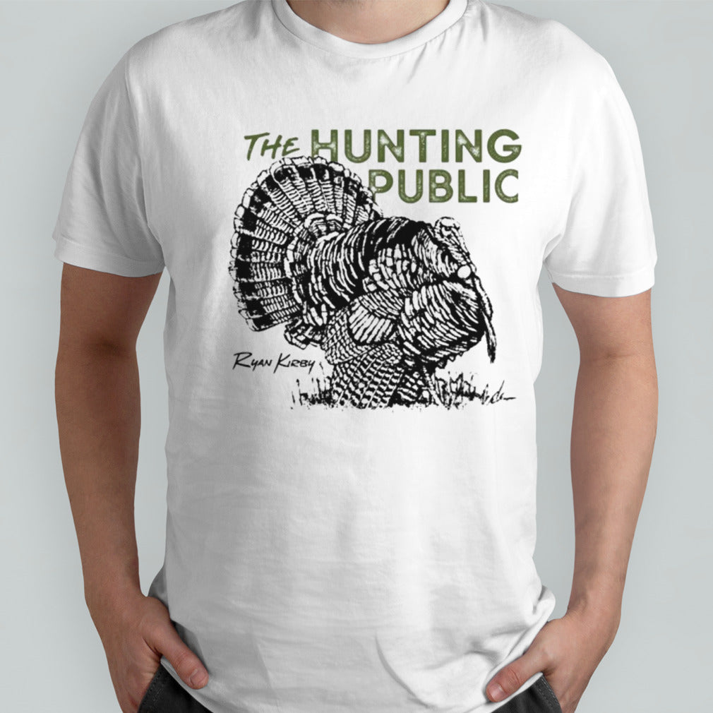 Dylan Marlowe wearing the hunting public shirts