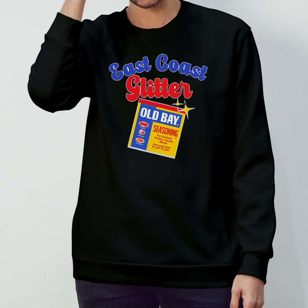 East coast glitter old bay seasoning shirt