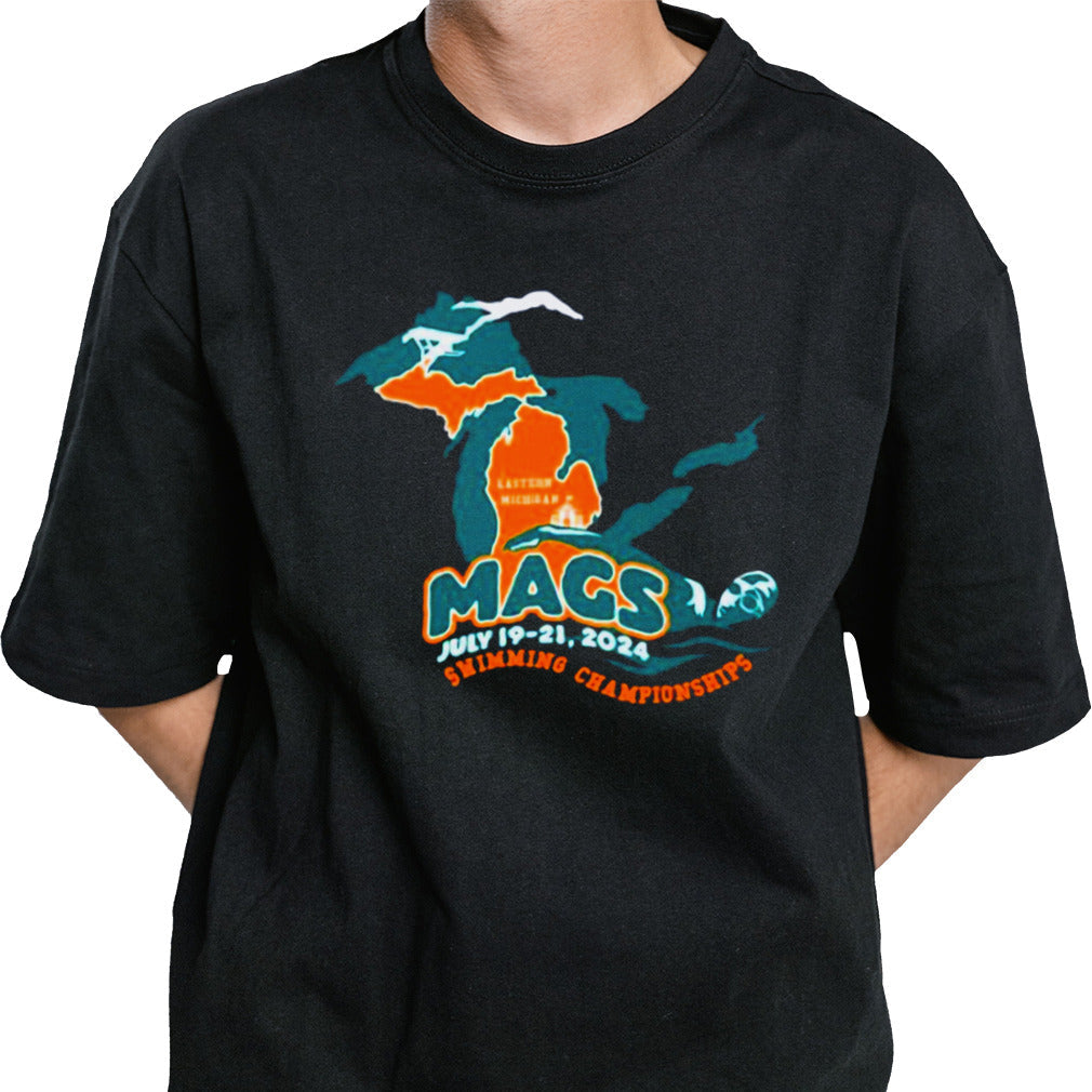 Eastern Michigan Mags July 19 21,2024 Swimming Championships shirt