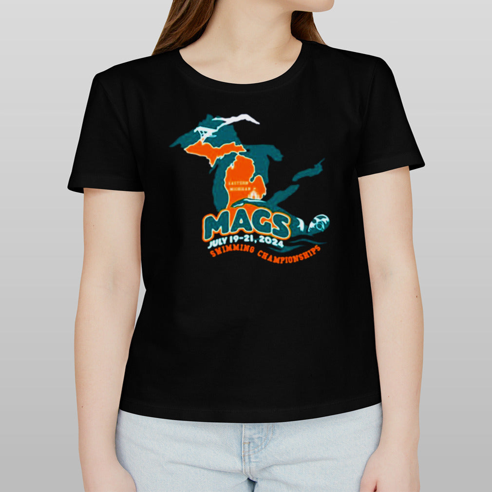 Eastern Michigan Mags July 19 21,2024 Swimming Championships shirt
