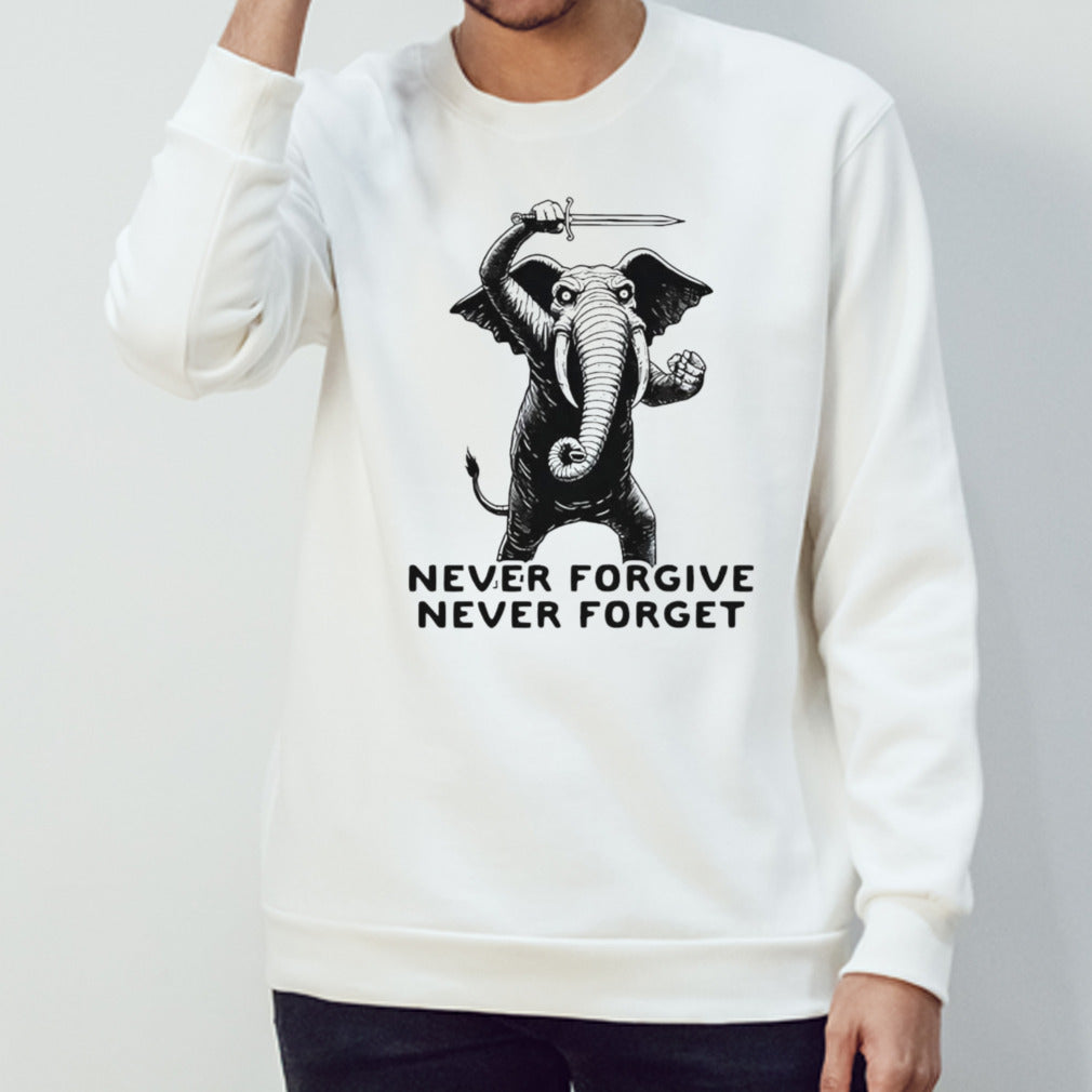 Elephant never forgive never forget shirt