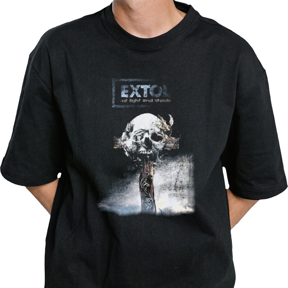 Extol Of Light And Shade Skull T-shirt