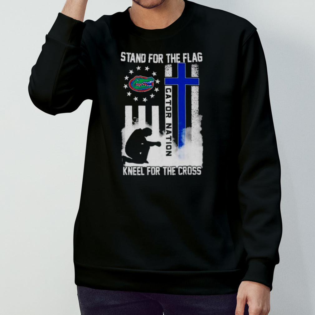 Florida Gators Stand For The Flag Kneel For The Cross Gator Nation Shirt