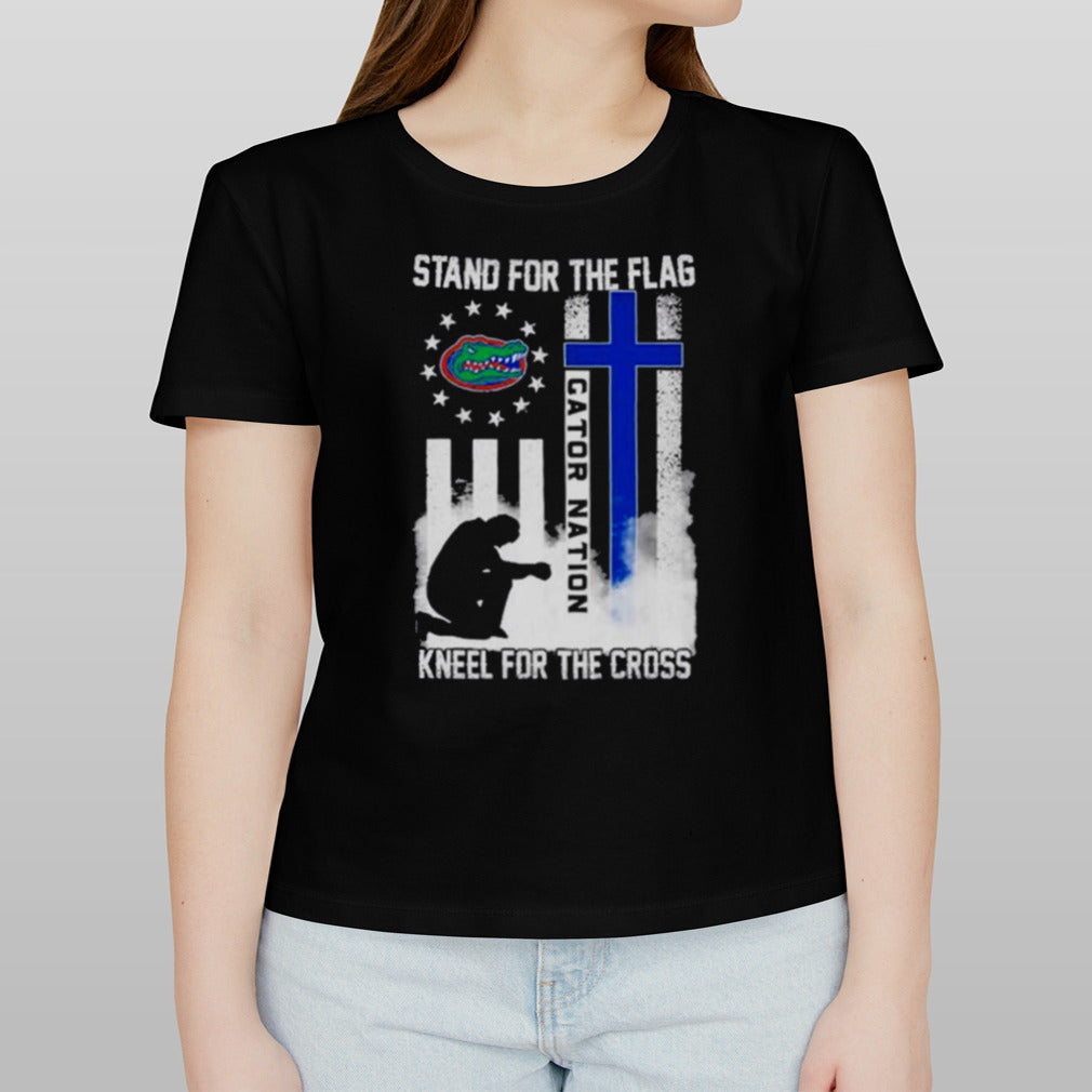 Florida Gators Stand For The Flag Kneel For The Cross Gator Nation Shirt