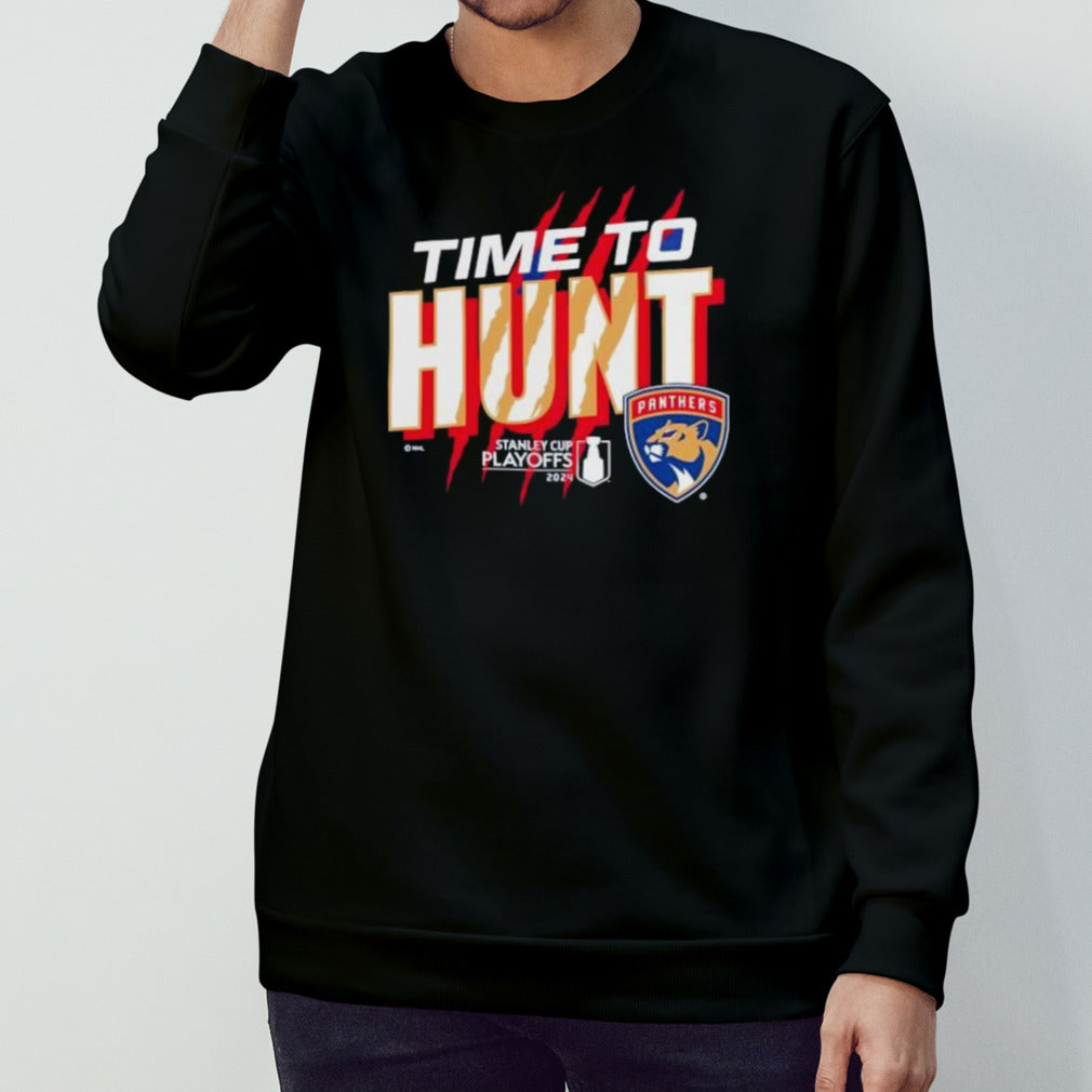 Florida Panther Time To Hunt 2024 Stanley Cup Playoffs Slogan Shirts