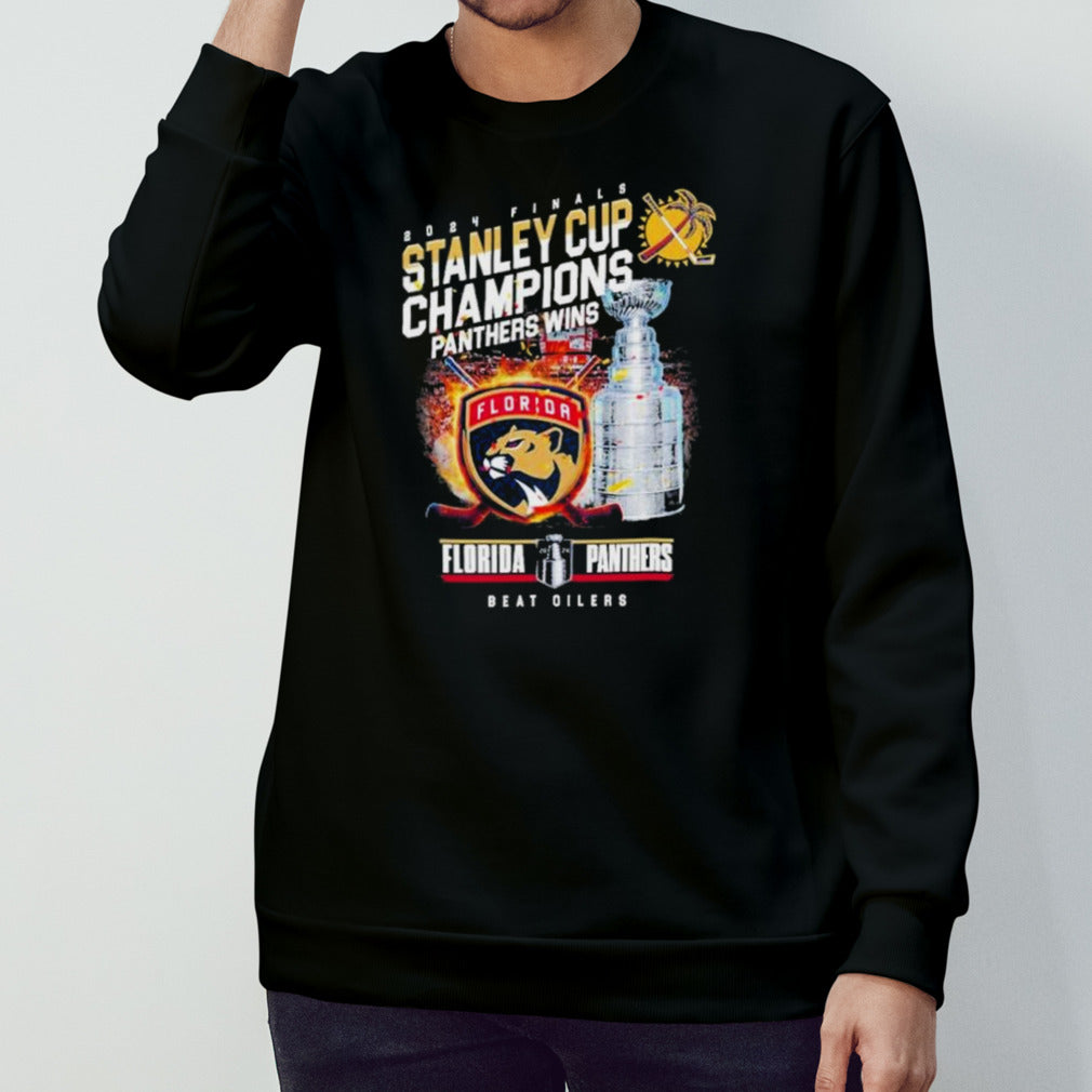Florida Panthers 2024 Stanley Cup Final Champions Beat Oilers T-Shirt
