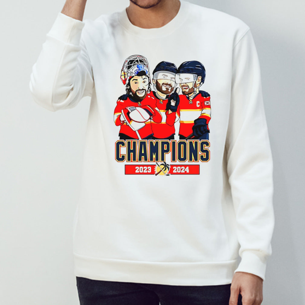 Florida Panthers Champions 2023-2024 players cartoon shirt