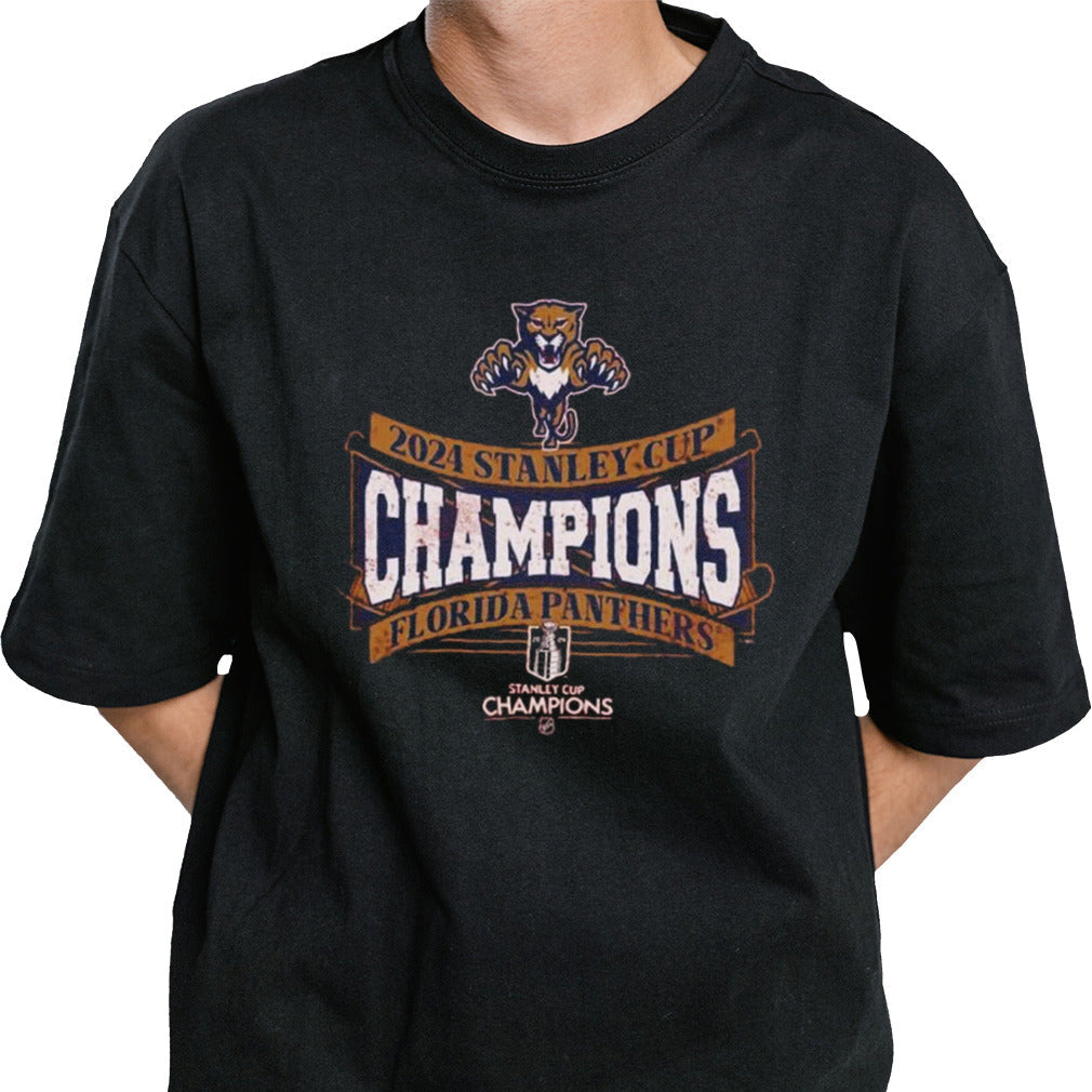 Florida Panthers Majestic Threads 2024 Stanley Cup Champions Softhand Muscle Shirt