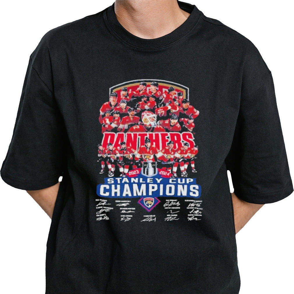 Florida Panthers NHL Team Stanley Cup The Champions Of 2024 T-Shirt