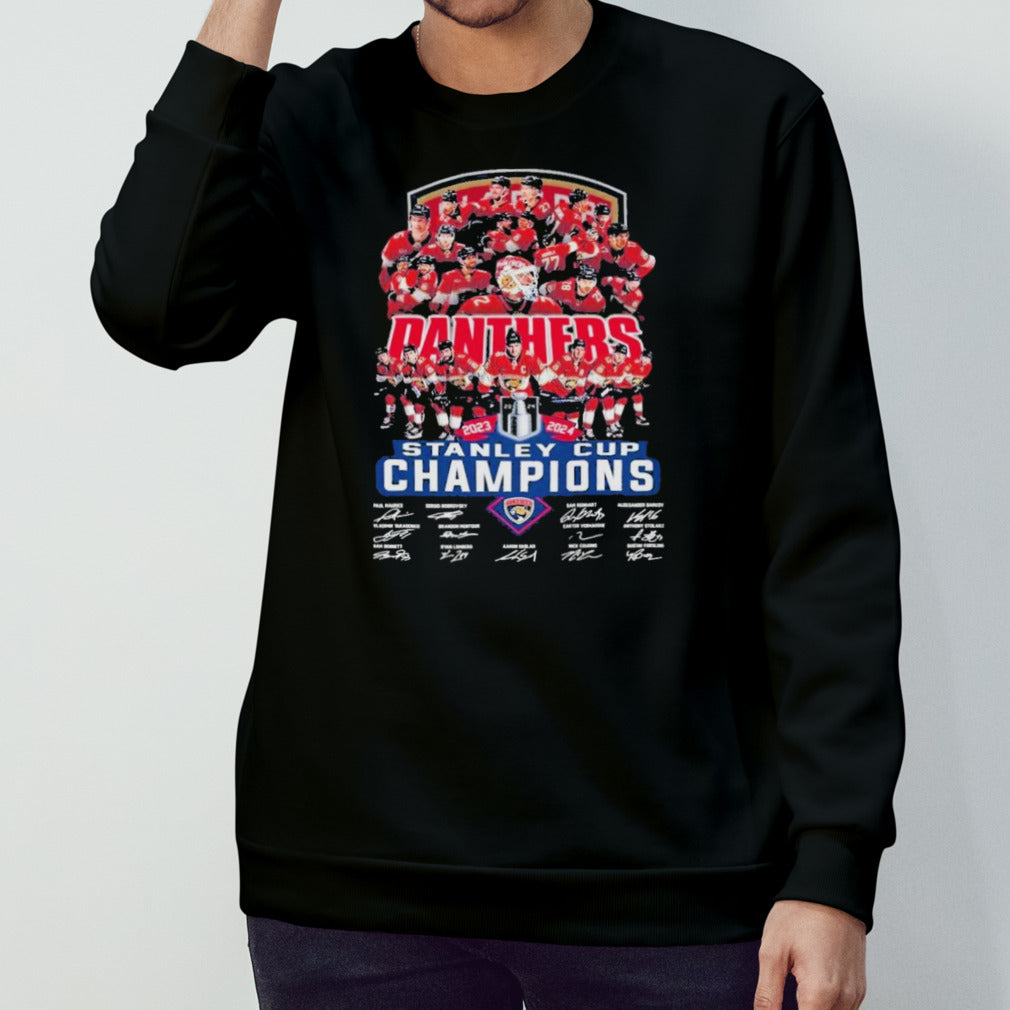 Florida Panthers NHL Team Stanley Cup The Champions Of 2024 T-Shirt
