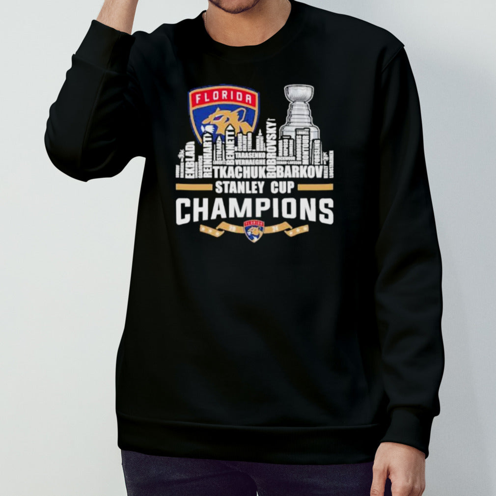 Florida Panthers Players Names 2024 First Stanley Cup Champions Logo Shirt