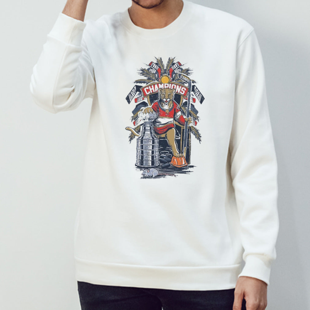 Florida Panthers Rat THRONE Champions 2024 shirt