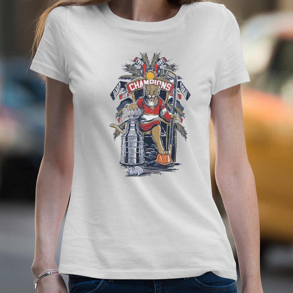 Florida Panthers Rat THRONE Champions 2024 shirt