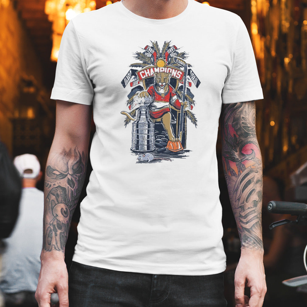 Florida Panthers Rat THRONE Champions 2024 shirt