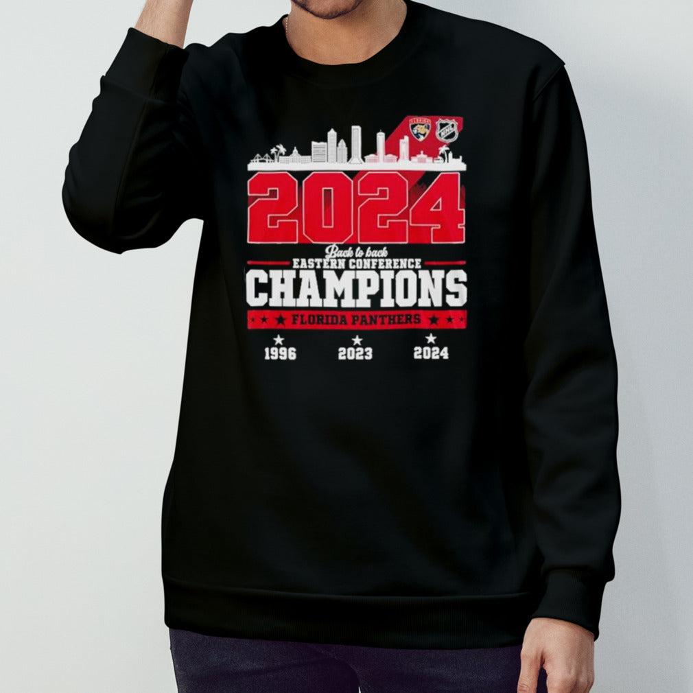 Florida Panthers Skyline Back To Back Eastern Conference Champions Shirt