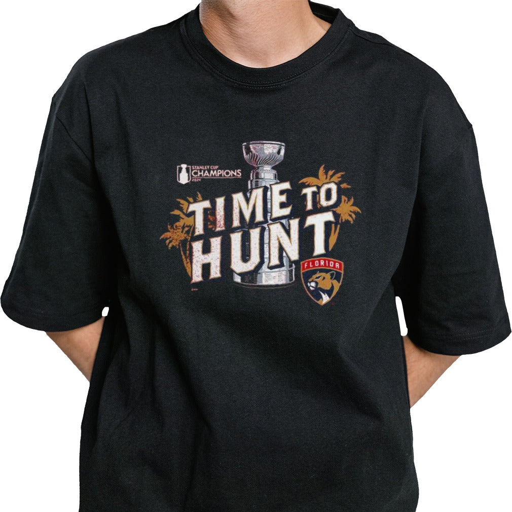 Florida Panthers Time To Hunt 2024 Stanley Cup Champions Local Hometown Shirt