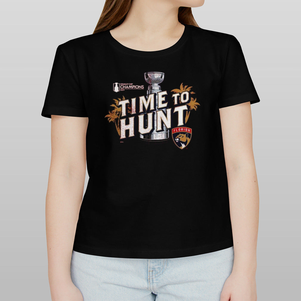 Florida Panthers Time To Hunt 2024 Stanley Cup Champions Local Hometown Shirt