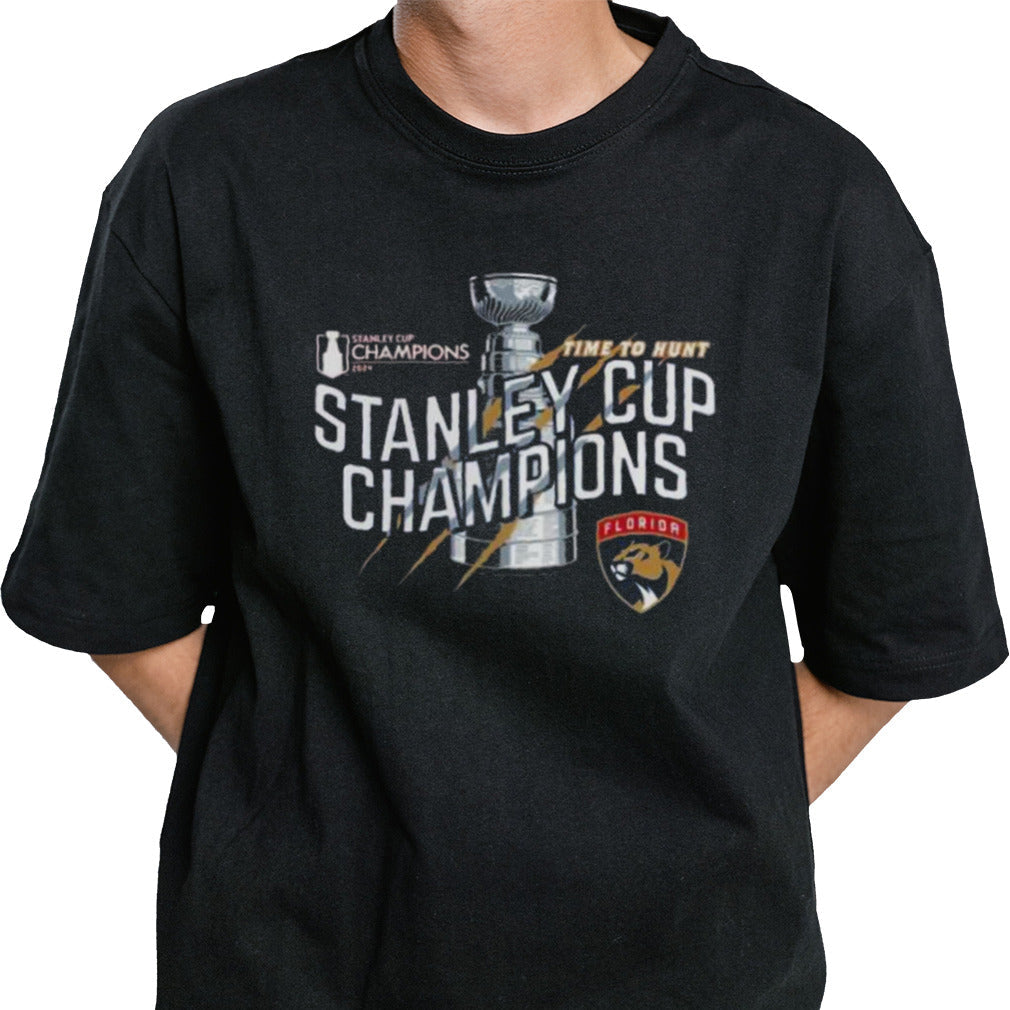 Florida Panthers Time To Hunt Stanley Cup Champions 2024 T Shirt