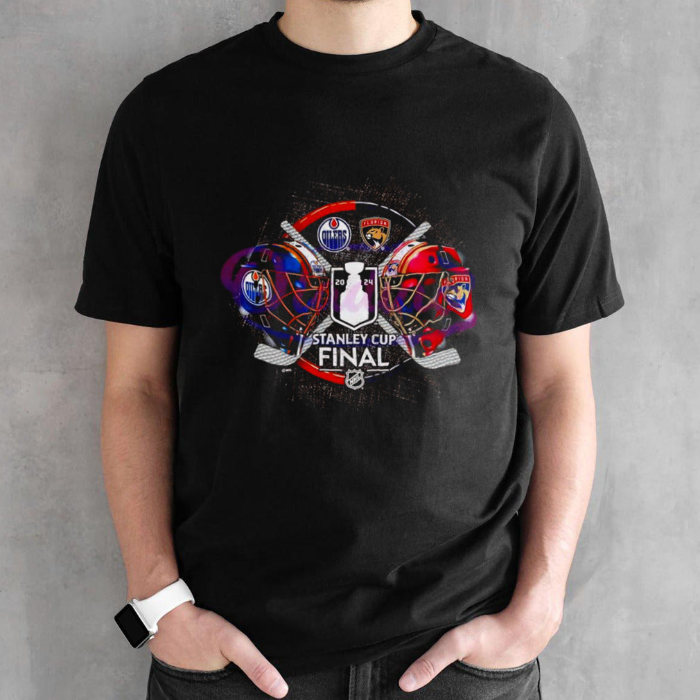 Florida Panthers vs Edmonton Oilers 2024 Stanley Cup Final Helmet shirt