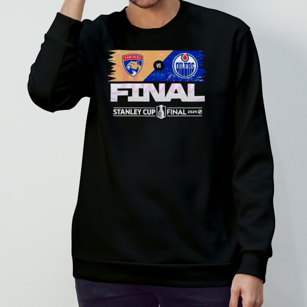 Florida Panthers vs Edmonton Oilers NHL Final 2024 Retro Shirt