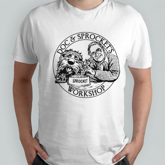Fraggle Rock Doc and Sprockets workshop shirts